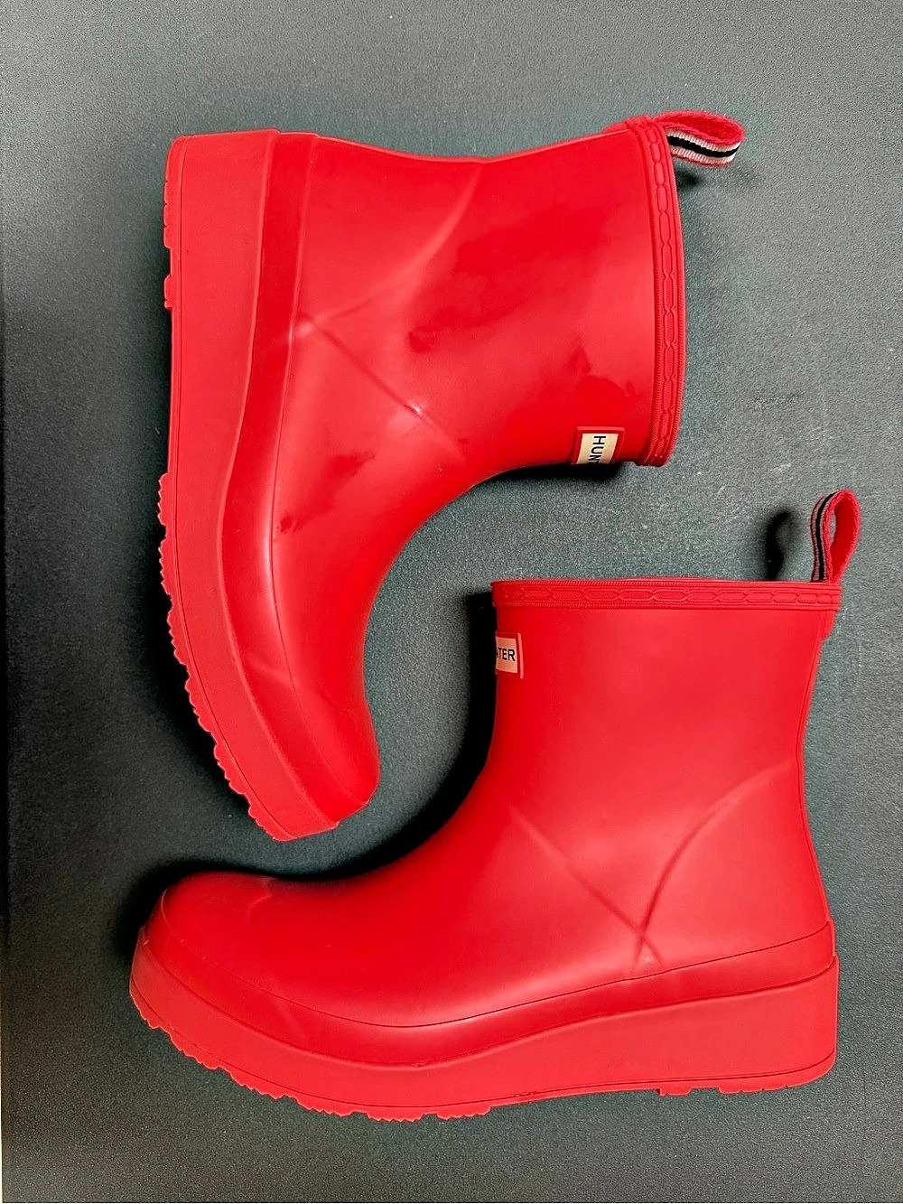 Hunter Women's Play Short Rain Boots Red